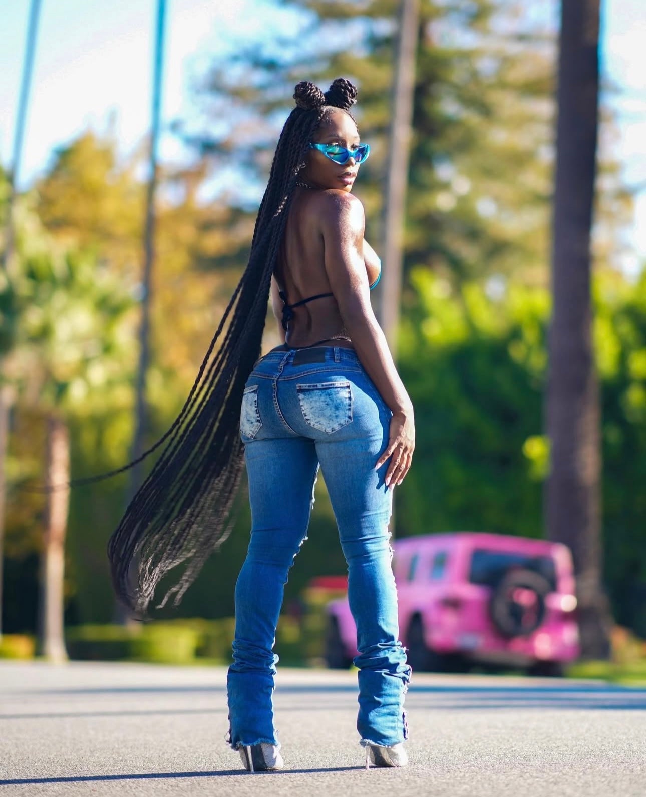 (Womens) Spaceboy Stacked Jeans