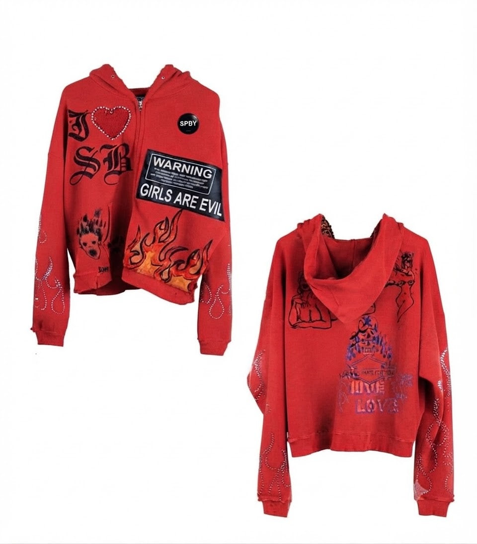 Spaceboy Sexy Flame Hoodie