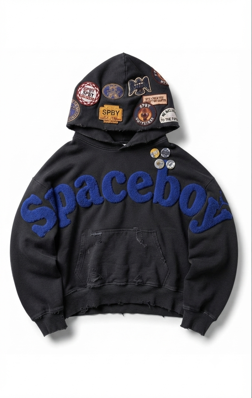 Royal Blue Spaceboy University Hoodie