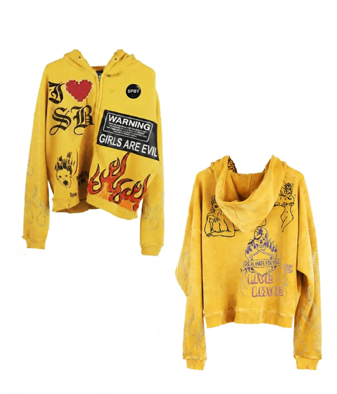 Spaceboy Sexy Flame Hoodie