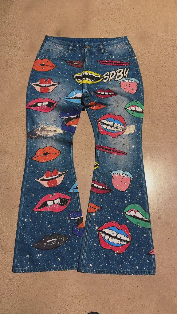 (PREORDER) SPBY lip art jeans